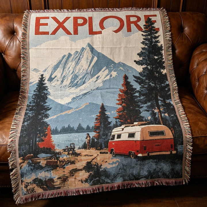 Whimsical Pet-Themed Decorative Throw Blanket