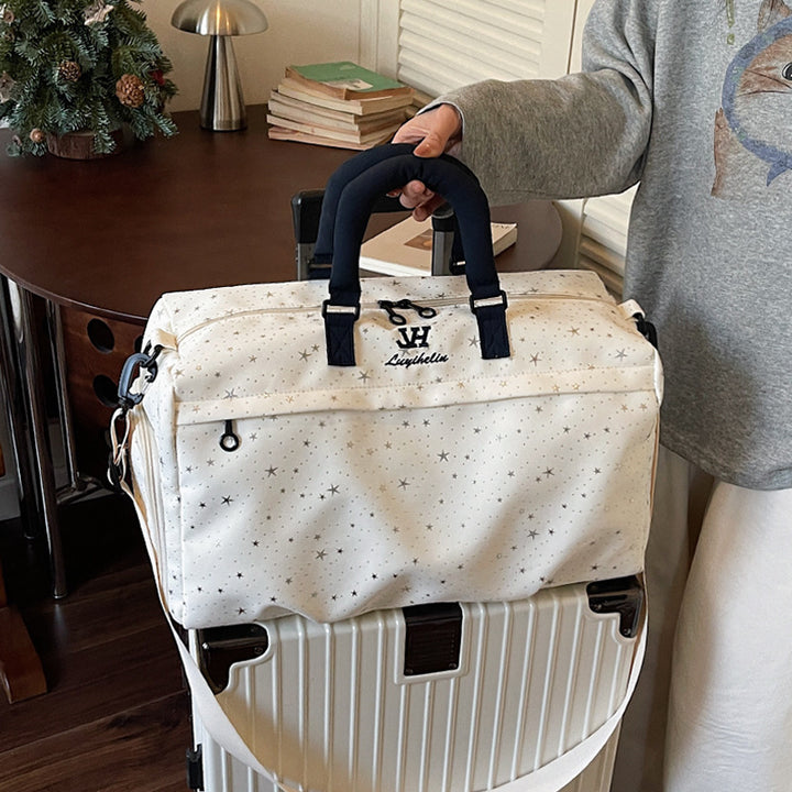 Stylish Star-Patterned Weekend Duffle Bag