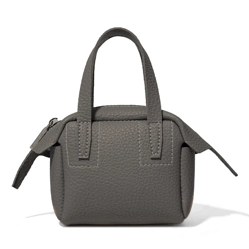 Compact Textured Handheld Satchel Kalsten