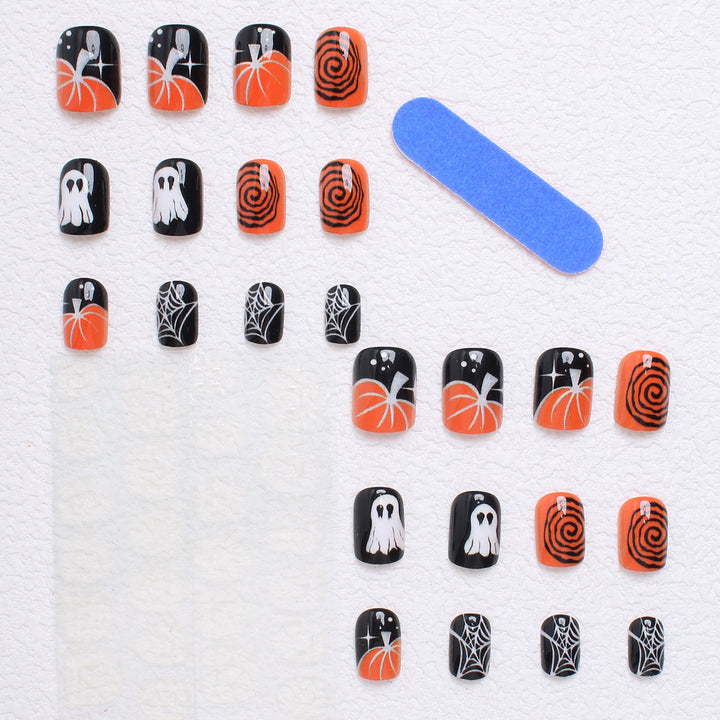 Acrylic nail set with creative Halloween designs Kalsten