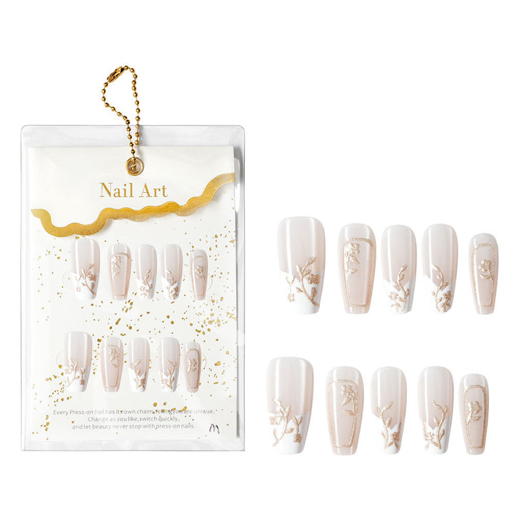 Floral Design Press-On Nail Set Kalsten