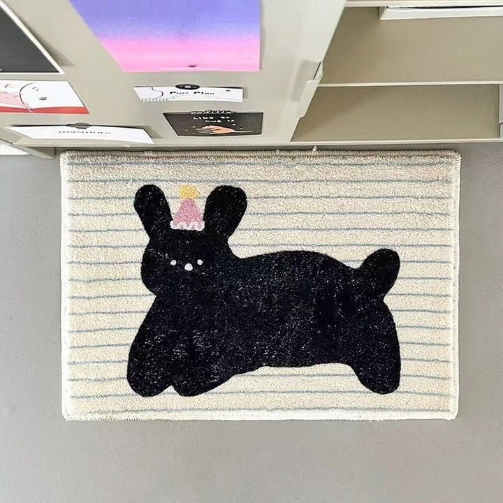 Plush Bathroom Quote Mat