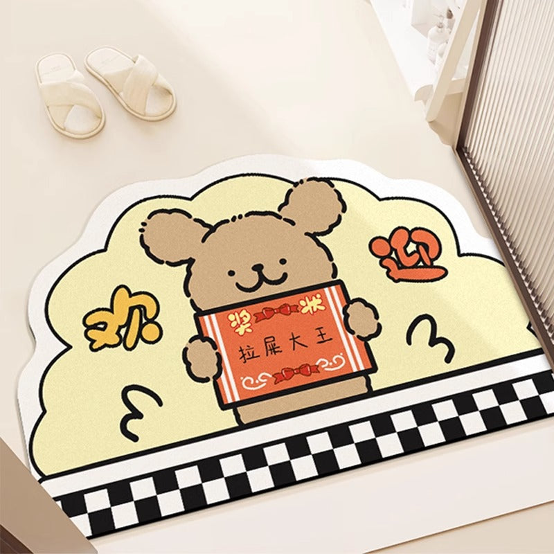 Cartoon-Themed Area Mat for Indoor Home Decor