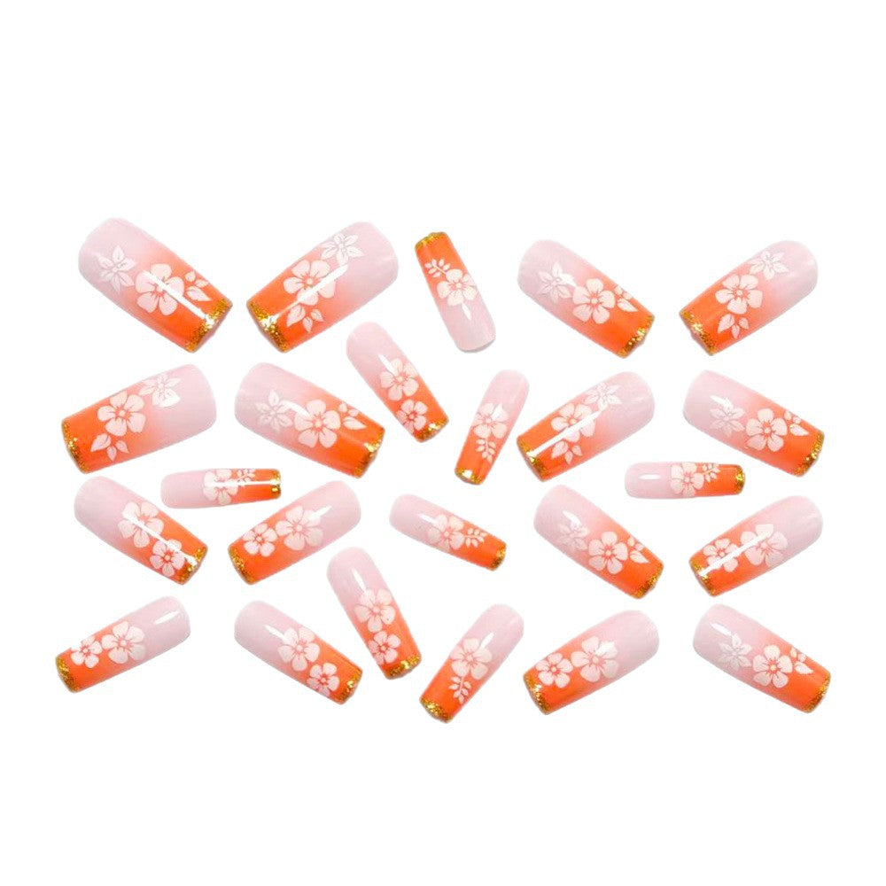 High-quality artificial nails with floral accents Kalsten