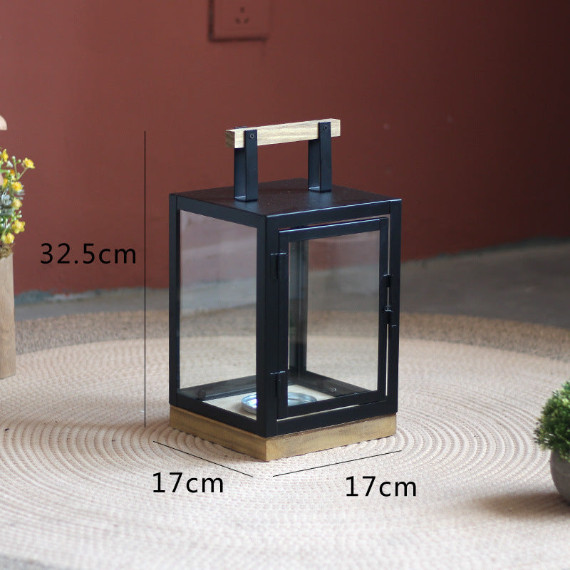 Decorative Lantern with Wooden Handle Kalsten