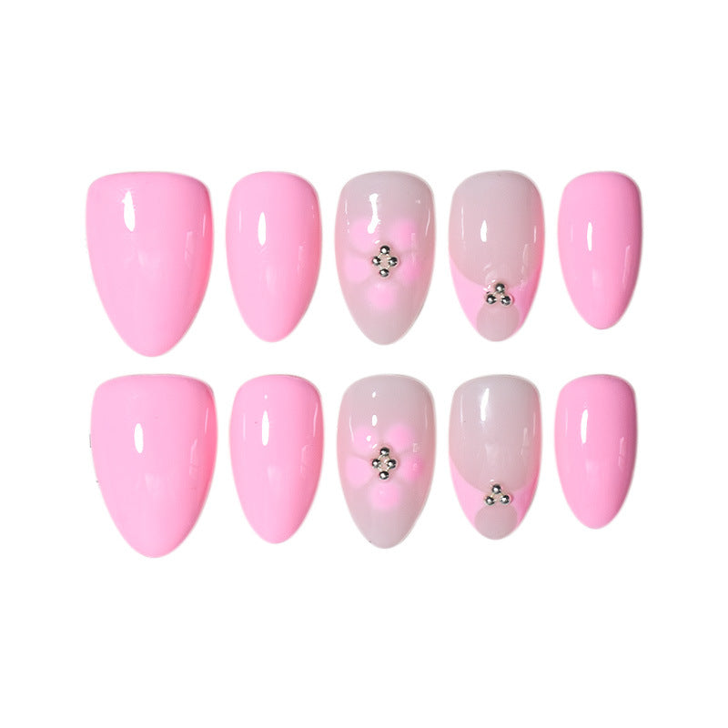 Elegant Floral Press-On Nail Set Kalsten