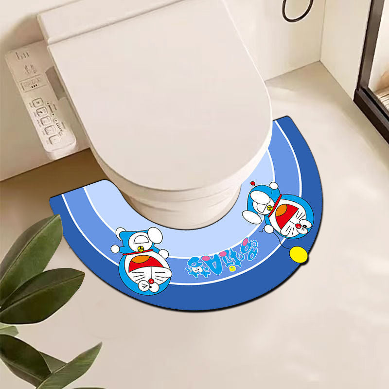 Decorative Cartoon-Themed Toilet Mat