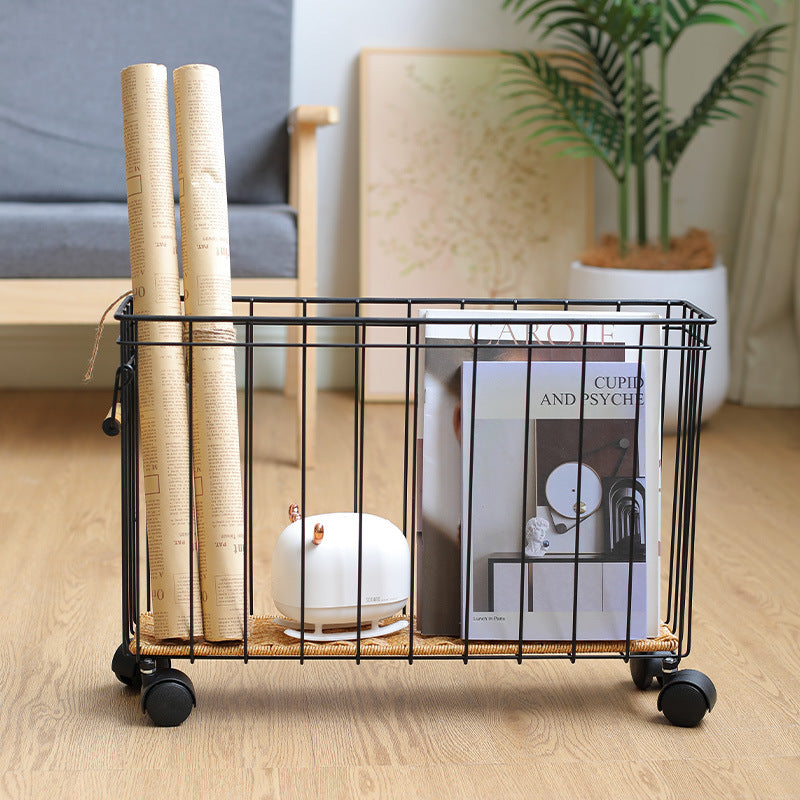 Unisex Modern Storage Basket with Wheels Kalsten