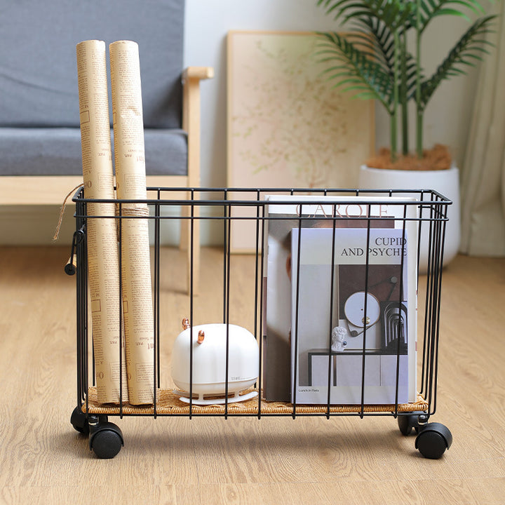 Unisex Modern Storage Basket with Wheels Kalsten