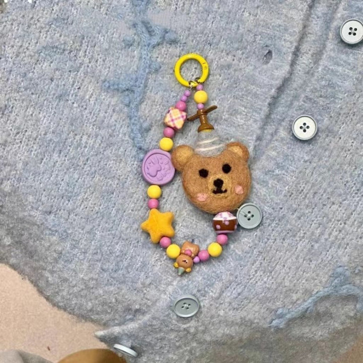 Whimsical Bear-Themed Keychain Kalsten
