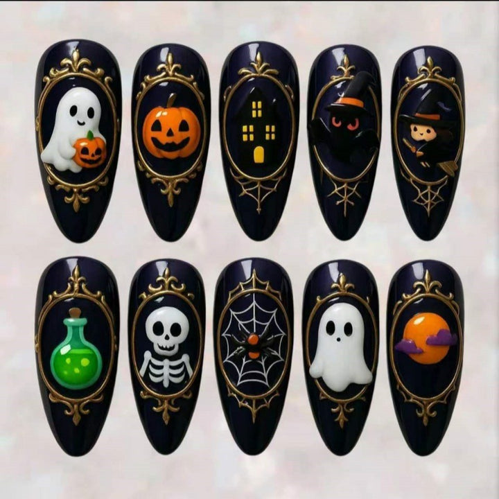 Halloween-Themed Press-On Nail Set Kalsten