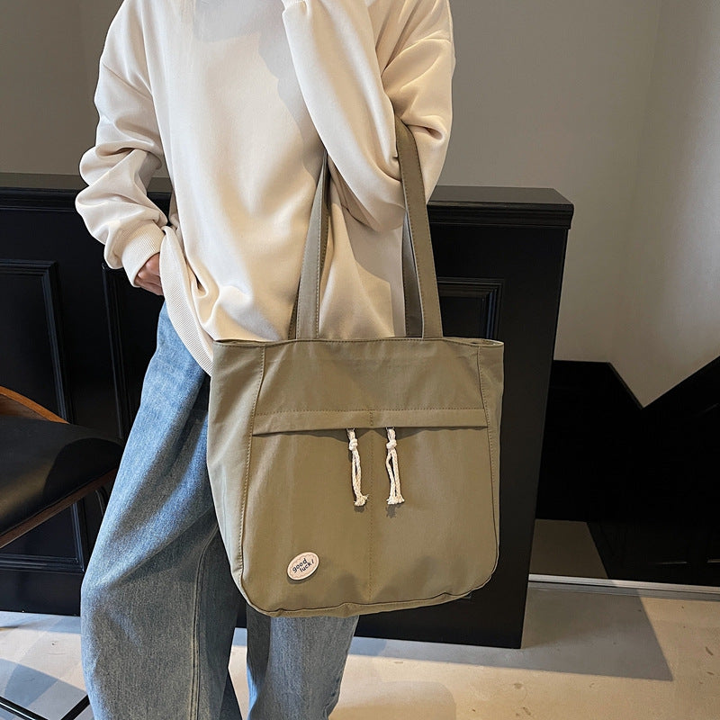 Casual Multi-Pocket Canvas Tote Bag Kalsten
