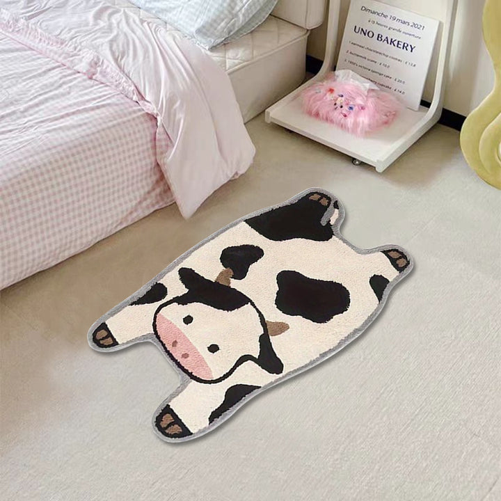 Cartoon Duck Shaped Plush Bath Mat