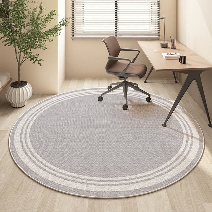 Round Textured Area Rug