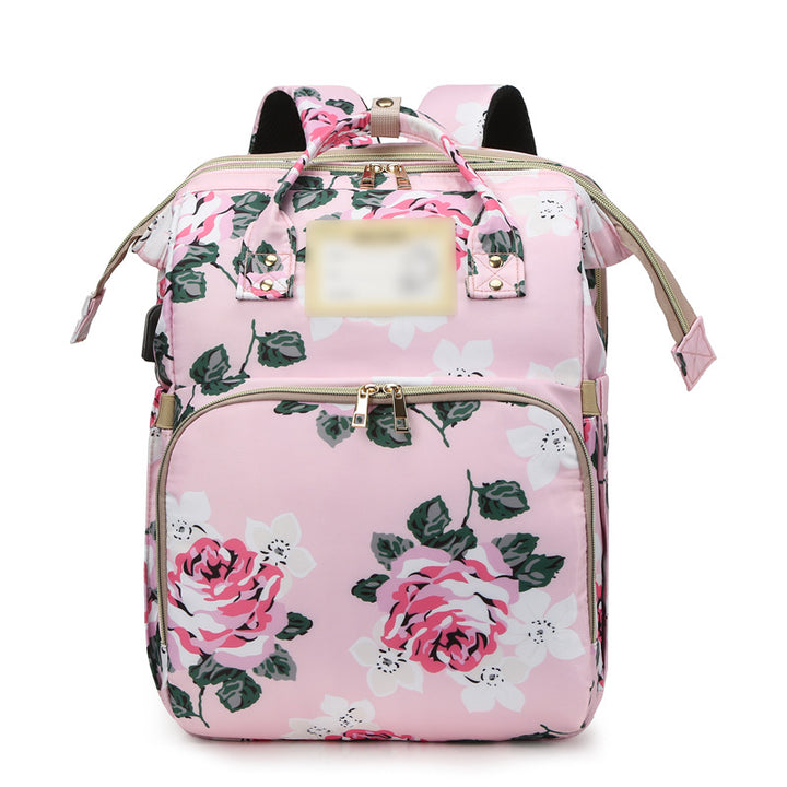 Floral Patterned Multi-Functional Backpack Kalsten