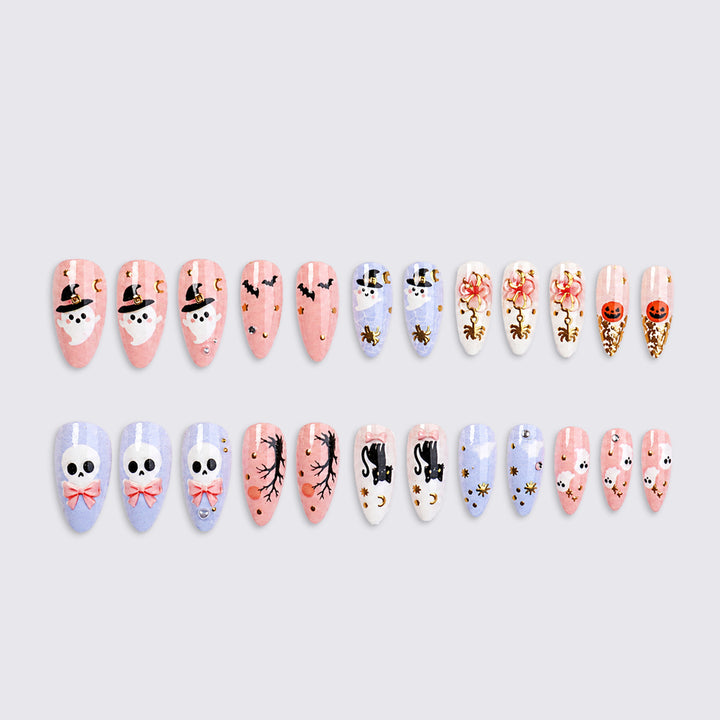 Halloween-Themed Press-On Nail Art Set Kalsten 1788495348