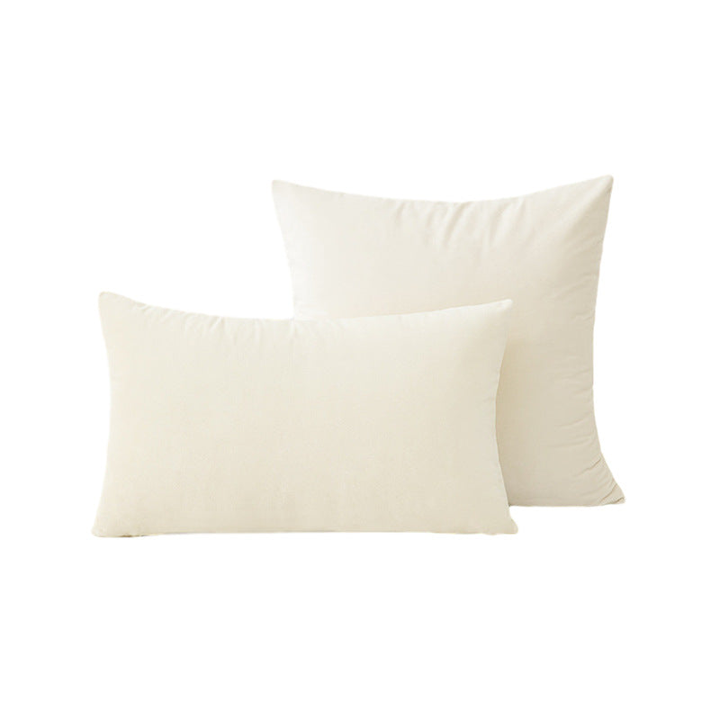 Luxury Velvet Square and Lumbar Decorative Pillow Cover Set with Concealed Zipper and Soft Microfiber Back