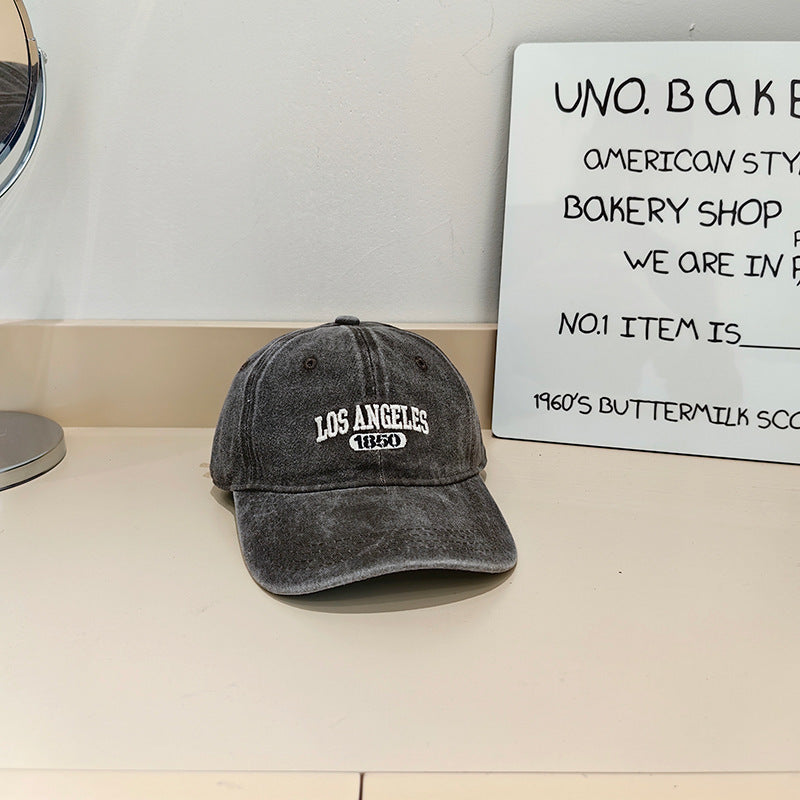 Women's Vintage-Inspired Fabric Baseball Cap Kalsten