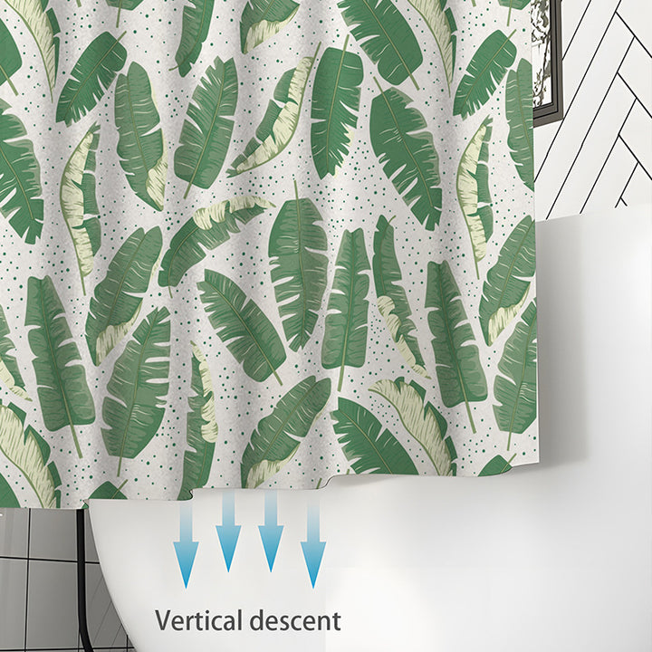Leaf Print Shower Curtain Kalsten
