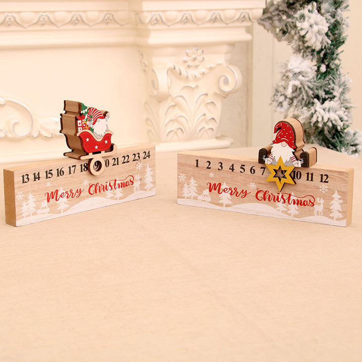 Wooden Advent Calendar Decoration Kalsten