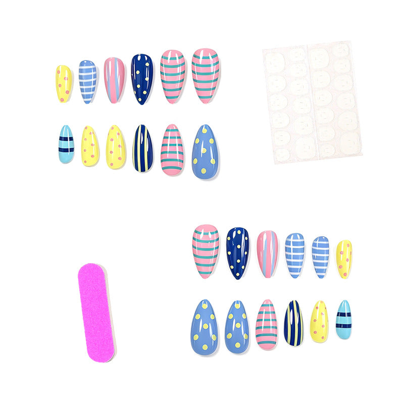 Artistic Patterned Nail Enhancements Kalsten