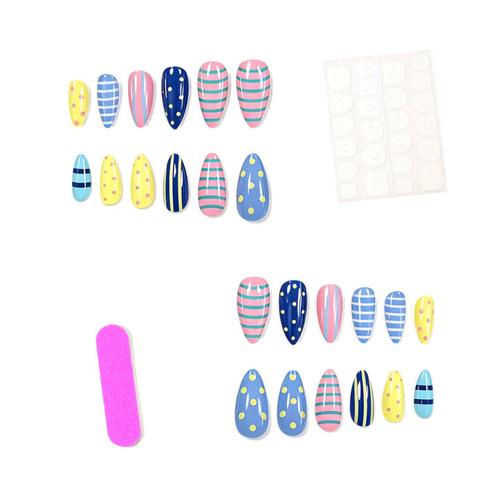 Artistic Patterned Nail Enhancements Kalsten