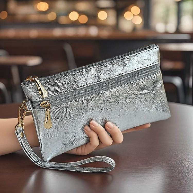 Elegant Clutch With Practical Zipper Kalsten
