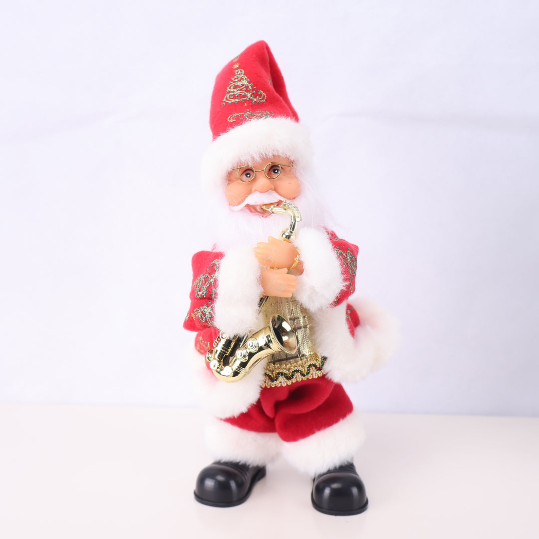 Decorative Santa Claus figure with candy
