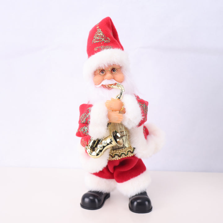 Decorative Santa Claus figure with candy