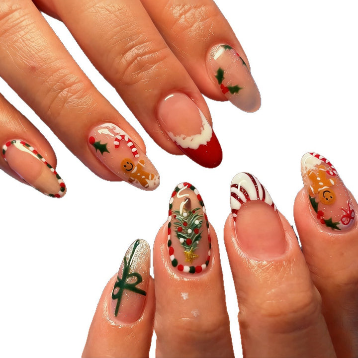 Festive Artificial Nail Creations Kalsten