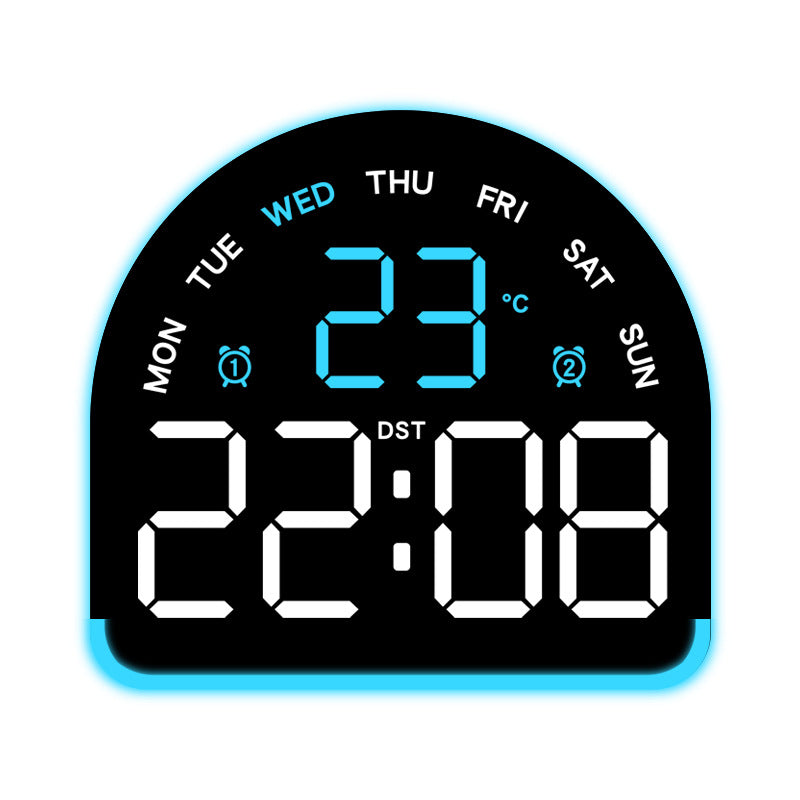 Digital alarm clock with temperature and day of the week display Kalsten