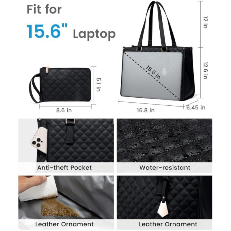 Insulated Multi-Compartment Lunch Tote