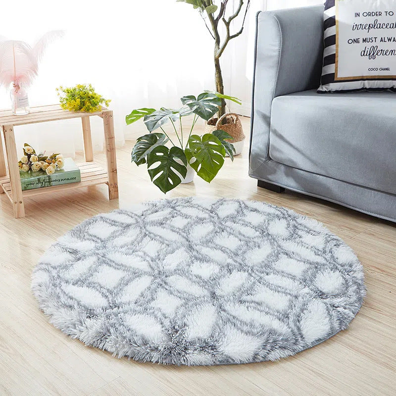 Plush Circular Area Rug Kalsten
