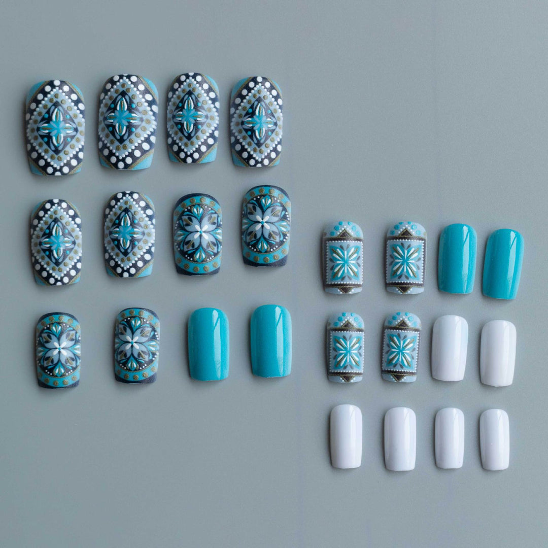 Artistic Bohemian Nail Art Set