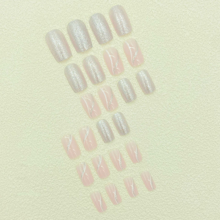 Glittery Stiletto Nail Extensions Kalsten