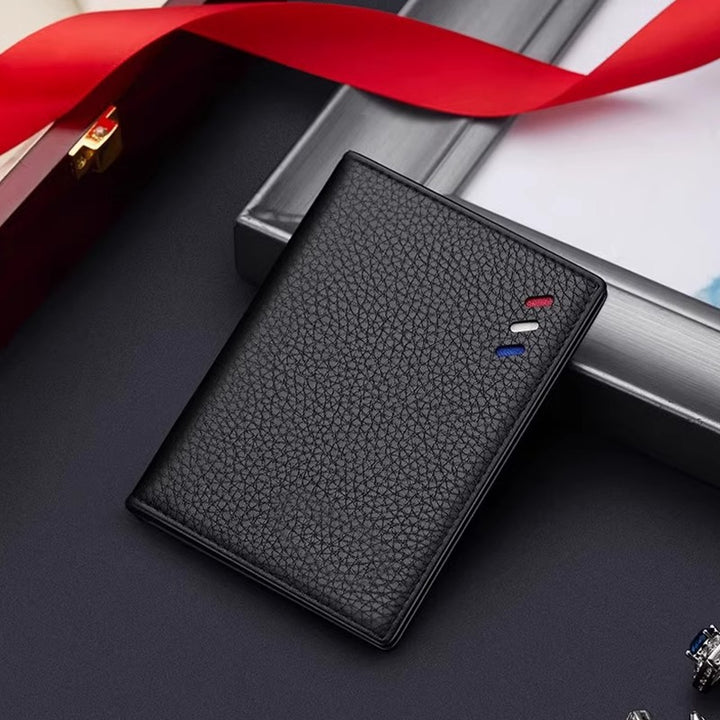 Textured Leather Card Holder Wallet Kalsten