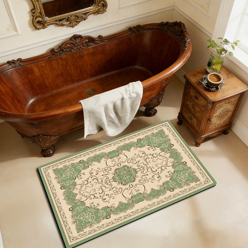 Elegant Vintage Floral Bath Mat Kalsten 1788245864