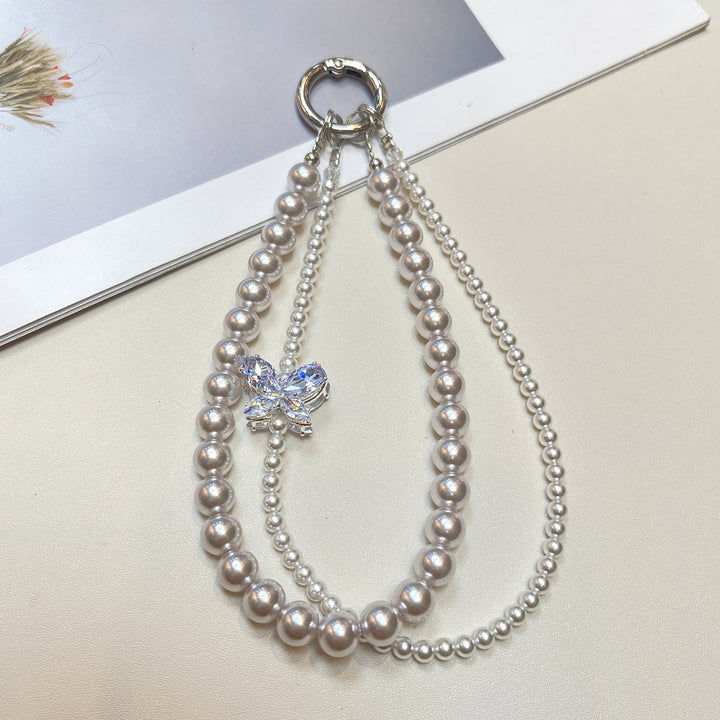 Elegant Pearl Beaded Eyewear Chain Holder Kalsten