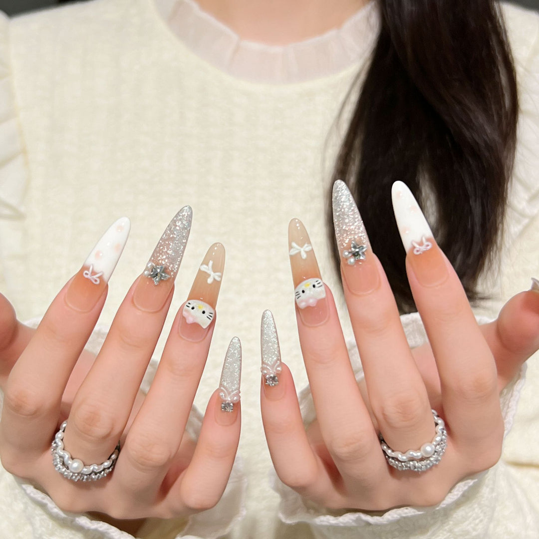 Decorative Premium Press-On Nail Extensions Kalsten