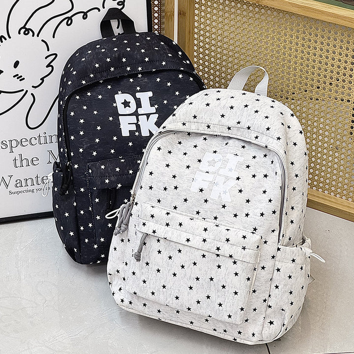 Star Print Casual Backpack Kalsten