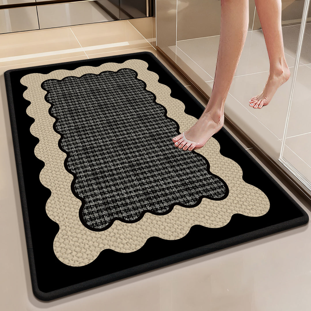 Stylish Abstract Design Bath Mat