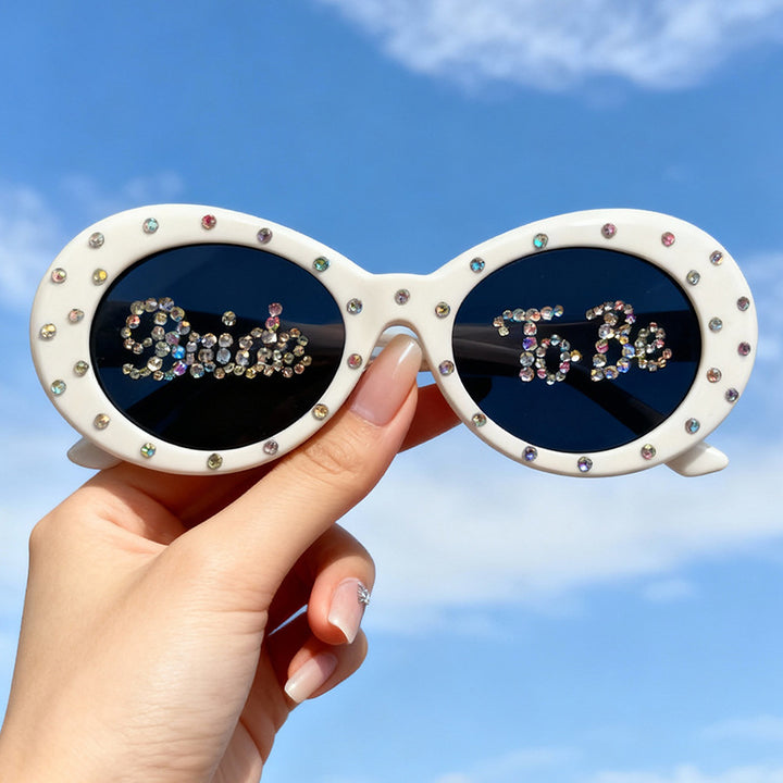 Rhinestone-Embellished Bridal Sunglasses Kalsten