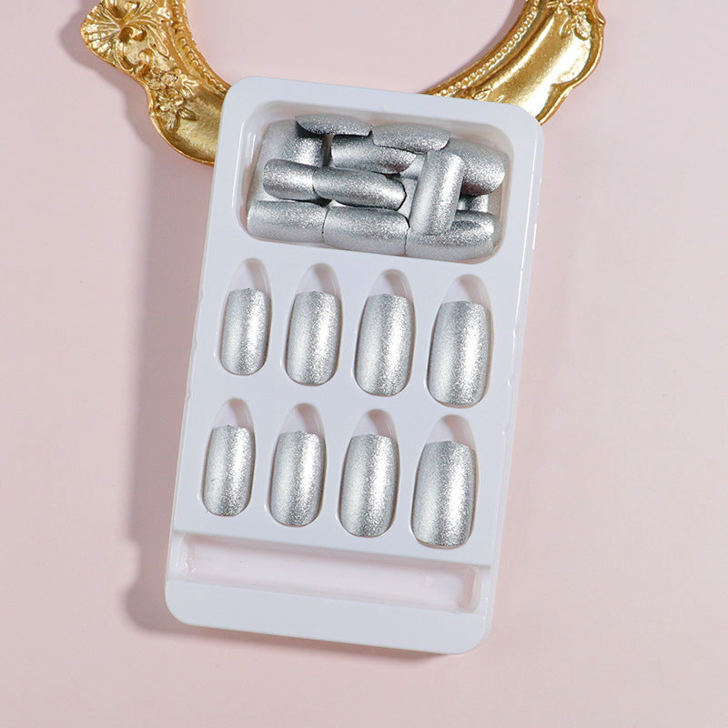 Shimmering Metallic Press-On Nail Set Kalsten