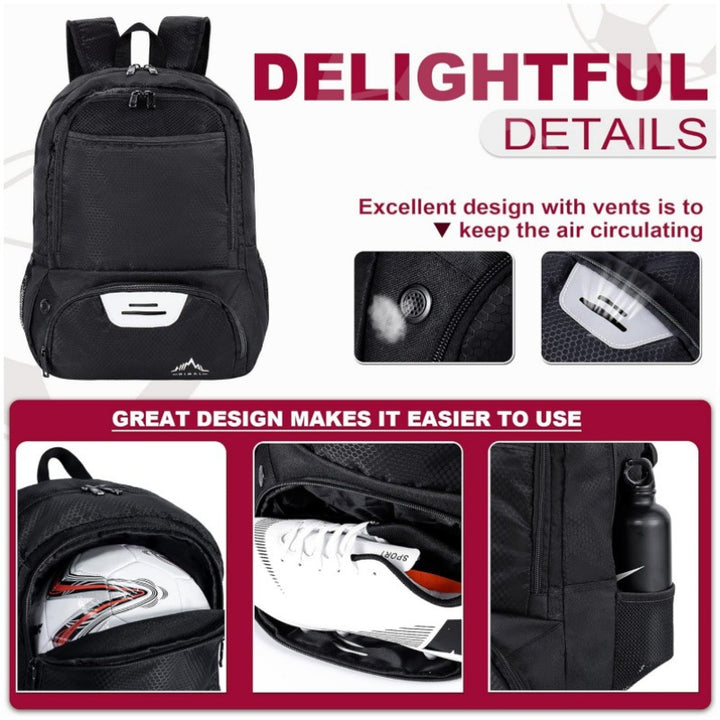 Multi-Functional Sports Backpack with Shoe Compartment Kalsten