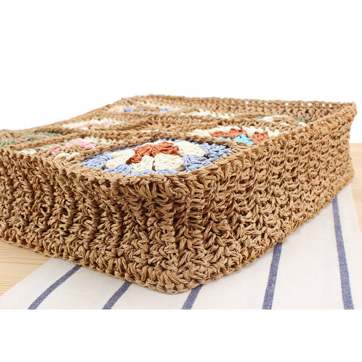Hand-knotted tote bag with floral inspiration design Kalsten