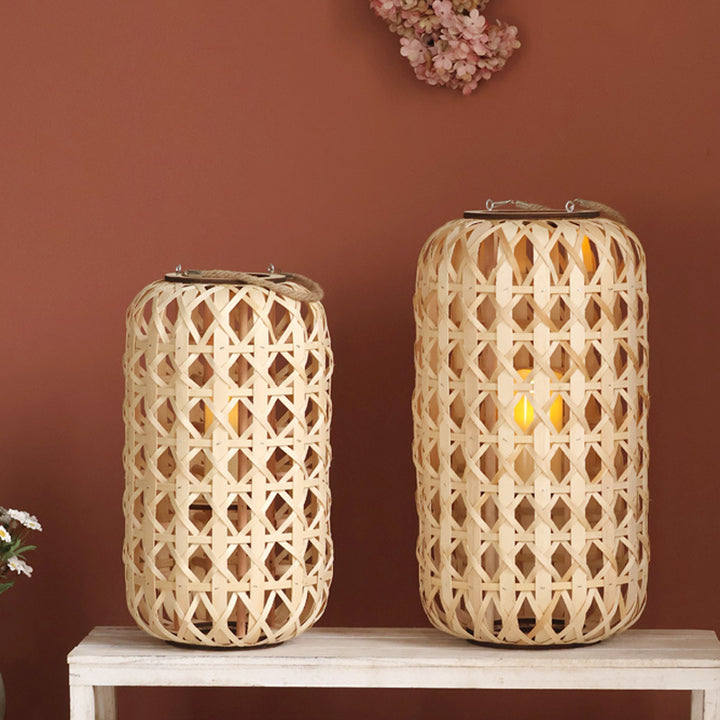 Handcrafted lantern in natural design Kalsten