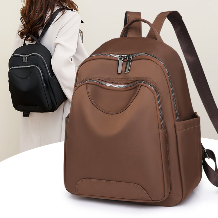 Sleek Minimalist Zip-Front Backpack Kalsten