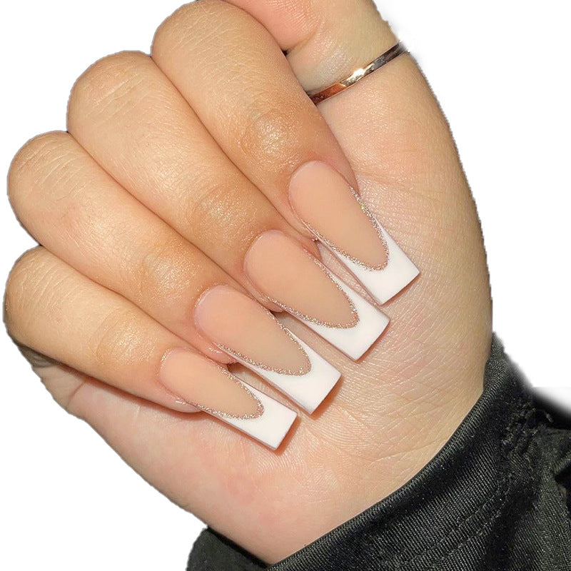 Elegant French Tip Nail Extensions Kalsten