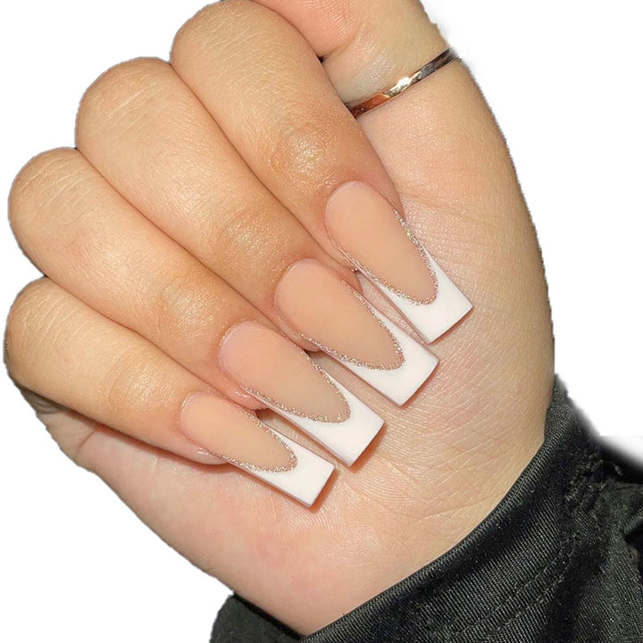 Elegant French Tip Nail Extensions Kalsten