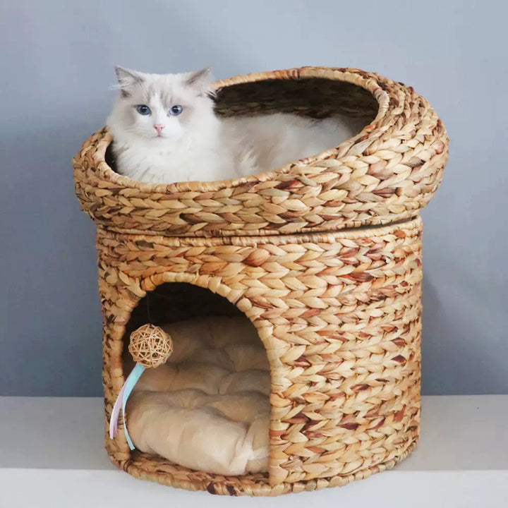 Cozy cat basket with play ball Kalsten